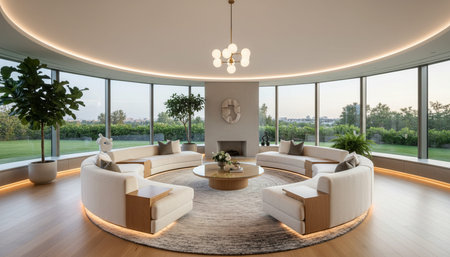 Modern Luxury Living Room Interior Background