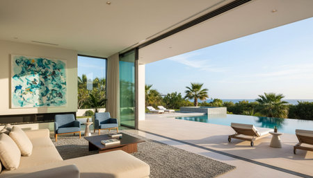 Modern Luxury Living Room Interior Background