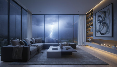 Modern Luxury Living Room Interior Background
