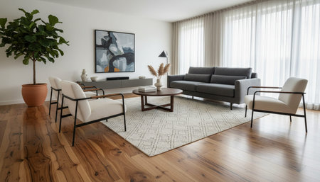 Modern Luxury Living Room Interior Background