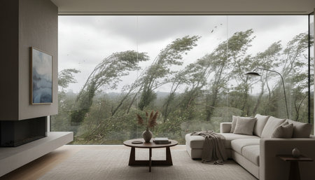 Modern Luxury Living Room Interior Background