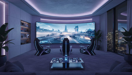 Modern Luxury Living Room Interior Background