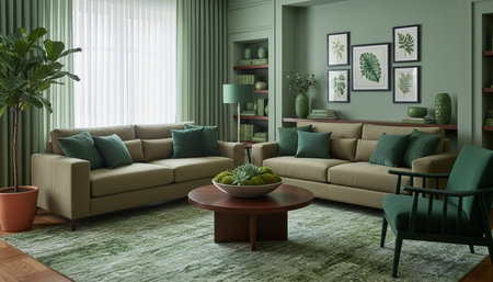Modern Luxury Living Room Interior Background