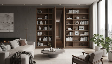 Modern Luxury Living Room Interior Background