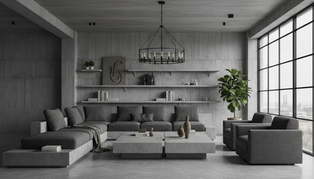 Modern Luxury Living Room Interior Background