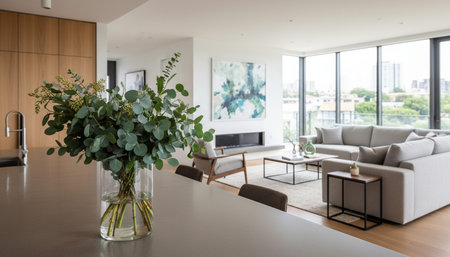 Modern Luxury Living Room Interior Background