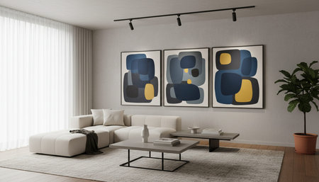 Modern Luxury Living Room Interior Background