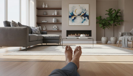 Modern Luxury Living Room Interior Background
