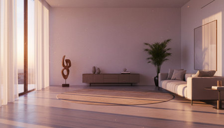 Modern Luxury Living Room Interior Background
