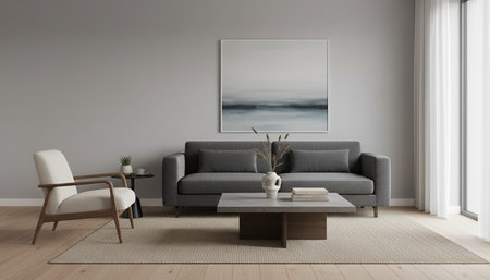 Modern Luxury Living Room Interior Background