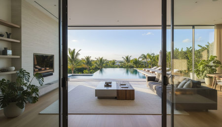 Modern Luxury Living Room Interior Background