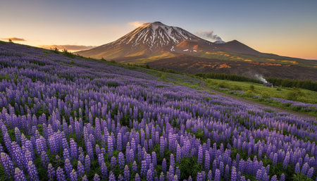 Beautiful Nature Landscape and Scenic Outdoor Background with Natural Textures
