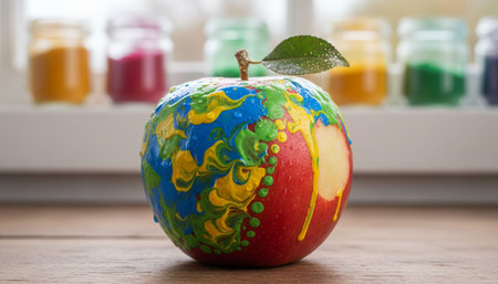 Assorted Fresh Fruits, Vegetables and Organic Healthy Food Concept