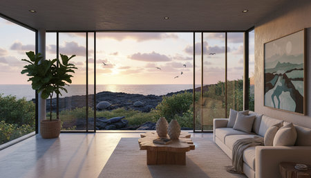 Luxury Modern Interior Design with Scenic Nature Views