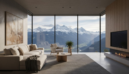 Luxury Modern Interior Design with Scenic Nature Views