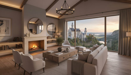 Luxury Modern Interior Design with Scenic Nature Views