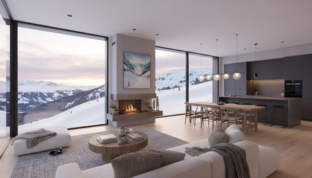 Luxury Modern Interior Design with Scenic Nature Views