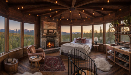 Luxury Modern Interior Design with Scenic Nature Views