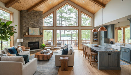 Luxury Modern Interior Design with Scenic Nature Views