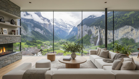 Luxury Modern Interior Design with Scenic Nature Views