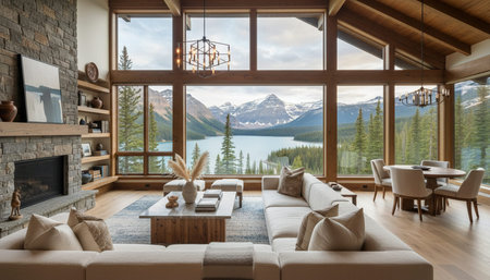 Luxury Modern Interior Design with Scenic Nature Views