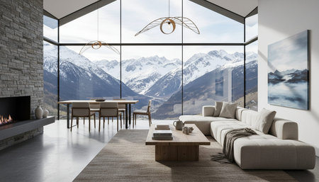 Luxury Modern Interior Design with Scenic Nature Views