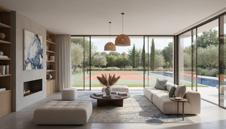 Luxury Modern Interior Design with Scenic Nature Views