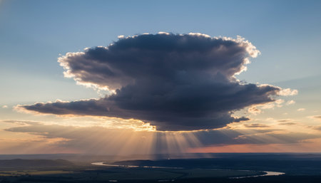 Breathtaking scenic landscapes under dramatic skies featuring rainbows, vibrant sunsets, and unique...