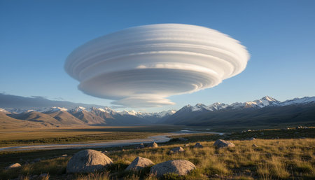 Breathtaking scenic landscapes under dramatic skies featuring rainbows, vibrant sunsets, and unique...