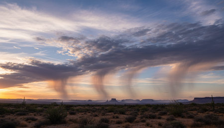 Breathtaking scenic landscapes under dramatic skies featuring rainbows, vibrant sunsets, and unique...