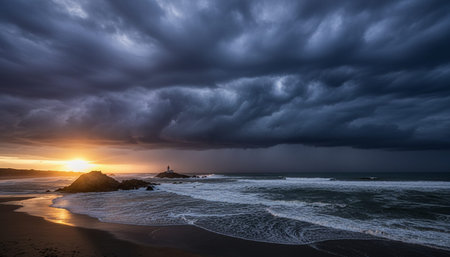 Breathtaking scenic landscapes under dramatic skies featuring rainbows, vibrant sunsets, and unique...