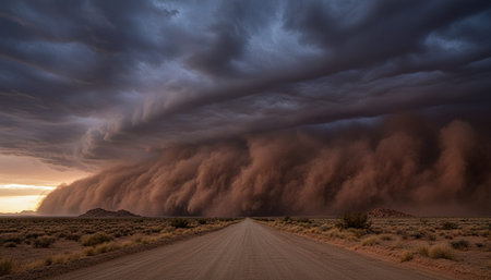 Breathtaking scenic landscapes under dramatic skies featuring rainbows, vibrant sunsets, and unique...