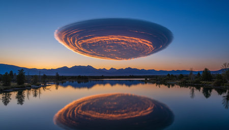 Breathtaking scenic landscapes under dramatic skies featuring rainbows, vibrant sunsets, and unique...