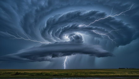 Breathtaking scenic landscapes under dramatic skies featuring rainbows, vibrant sunsets, and unique...