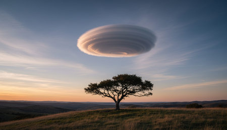 Breathtaking scenic landscapes under dramatic skies featuring rainbows, vibrant sunsets, and unique...