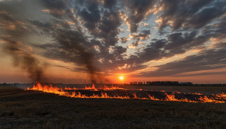 Atmospheric night scenes featuring vibrant bonfires and celebratory fireworks in a natural forest...