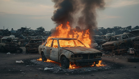 Atmospheric night scenes featuring vibrant bonfires and celebratory fireworks in a natural forest...