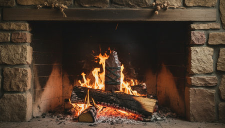 Atmospheric night scenes featuring vibrant bonfires and celebratory fireworks in a natural forest setting.