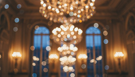 Magical night atmosphere with decorative lights, festive celebrations, and romantic scenery.