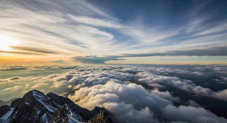 Scenic Landscape with Dramatic Sky