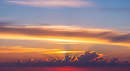 Scenic Landscape with Dramatic Sky