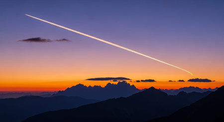Scenic Landscape with Dramatic Sky