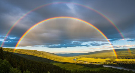 Scenic Landscape with Dramatic Sky