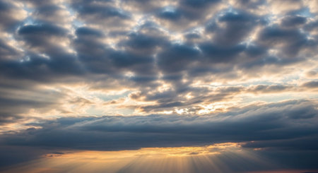 Scenic Landscape with Dramatic Sky