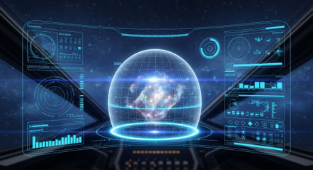 Futuristic Digital Technology Background Collection