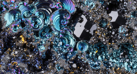 Colorful Crystal and Mineral Collection Background