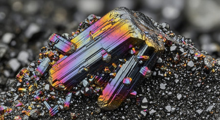 Colorful Crystal and Mineral Collection Background