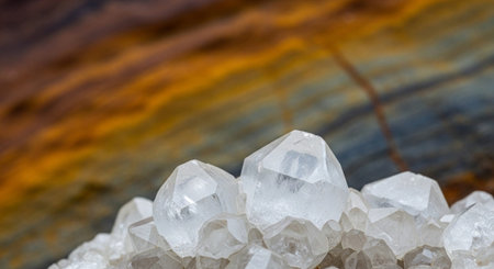 Colorful Crystal and Mineral Collection Background