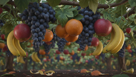 Background of Fruits Object