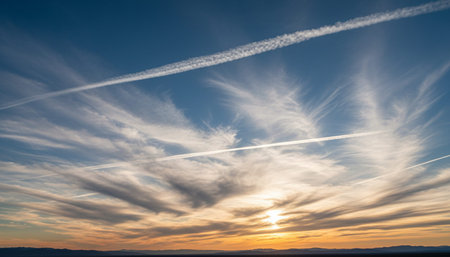 Nature Landscape with Dynamic Clouds Background